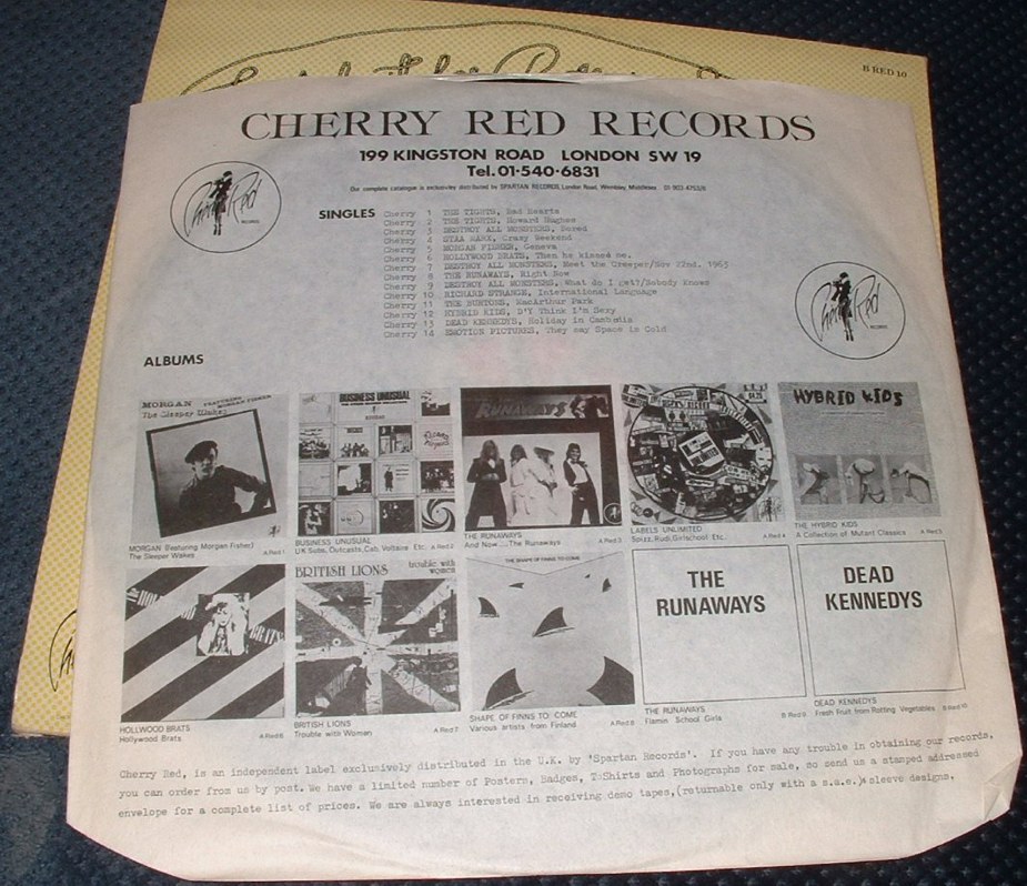 DEAD KENNEDYSFRESH FRUIT FOR ROTTING VEGETABLES LP 1980 CHERRY RED